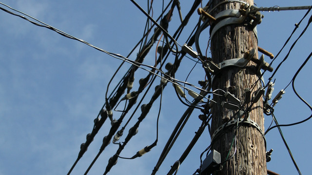 神奈川県には木の電柱が多いらしい