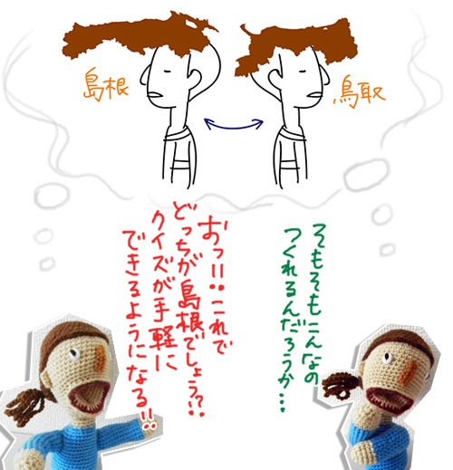 島根と鳥取を間違えないよう、リーゼントまで作った